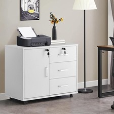 White Office Filing Cabinet