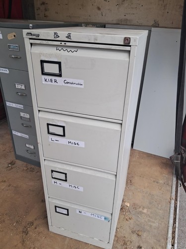 Four drawer steel filing - drawer,