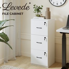 Levede File Cabinet 3 Lockable