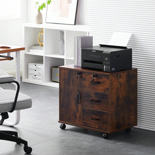 Mobile file cabinet wooden - file,