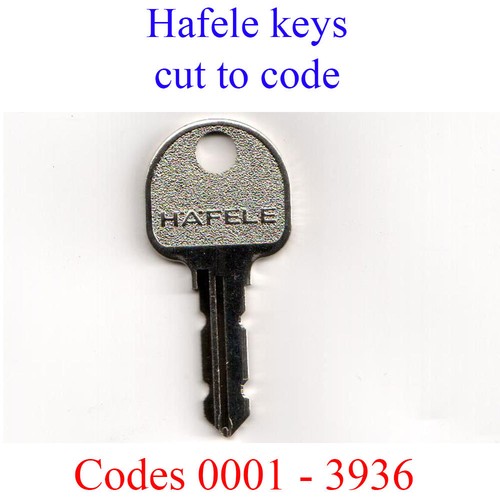 Hafele replacement key - key, to