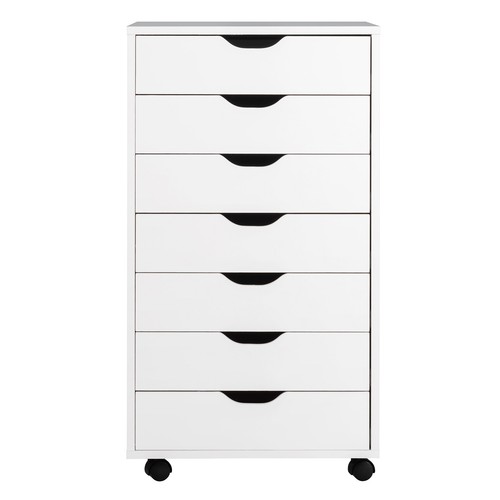 Drawer dresser with - 7-drawer, wheels