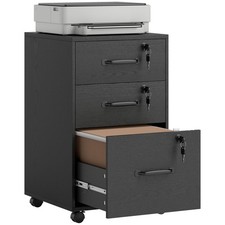 HOMCOM 3 Drawer File Cabinet